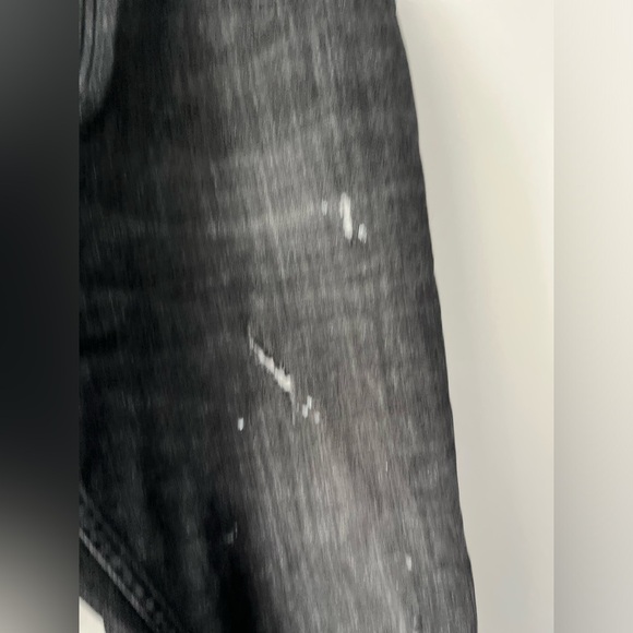 The Kooples Jean Short Drop Acid Wash Splattered Skull Embellishment Mens Jeans - Picture 6 of 16